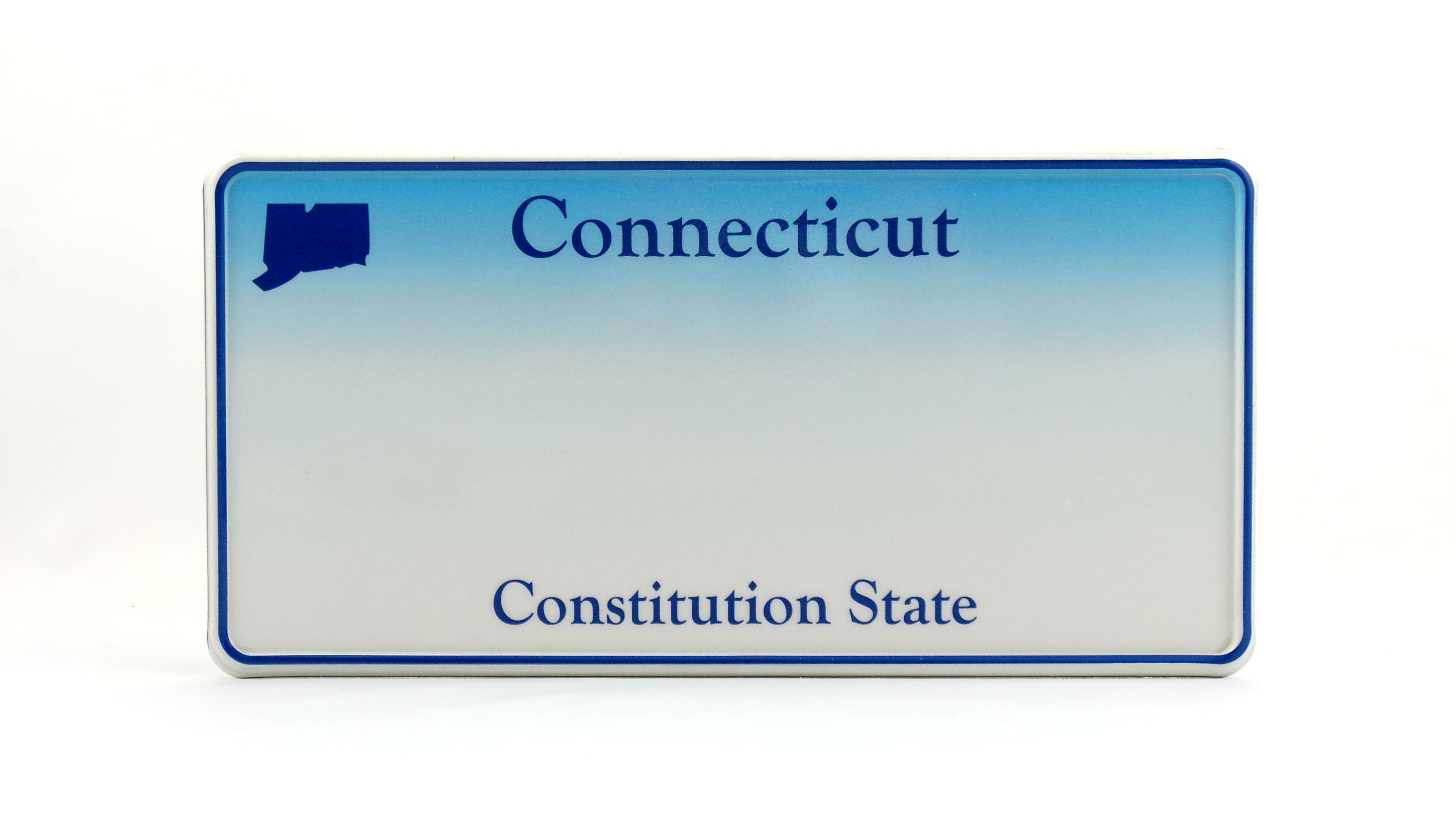 Connecticut US USA License Plate Number Plate Embossed Custom Border eBay